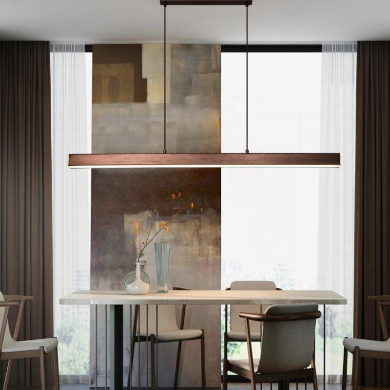 Moderne Metal Pendel Lampe - Dæmpbar, Elegant Design i Sort og Brun 11