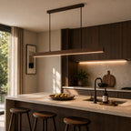 Moderne Metal Pendel Lampe - Dæmpbar, Elegant Design i Sort og Brun 16