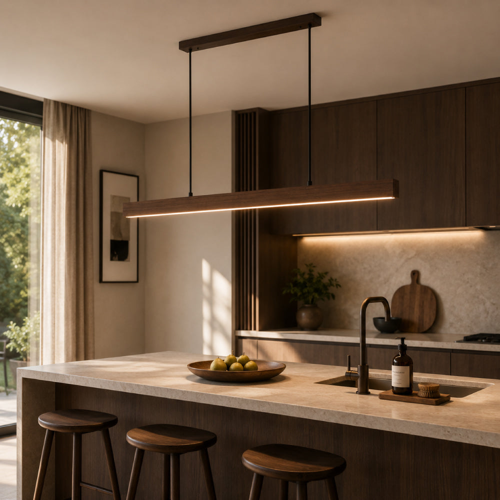 Moderne Metal Pendel Lampe - Dæmpbar, Elegant Design i Sort og Brun 16