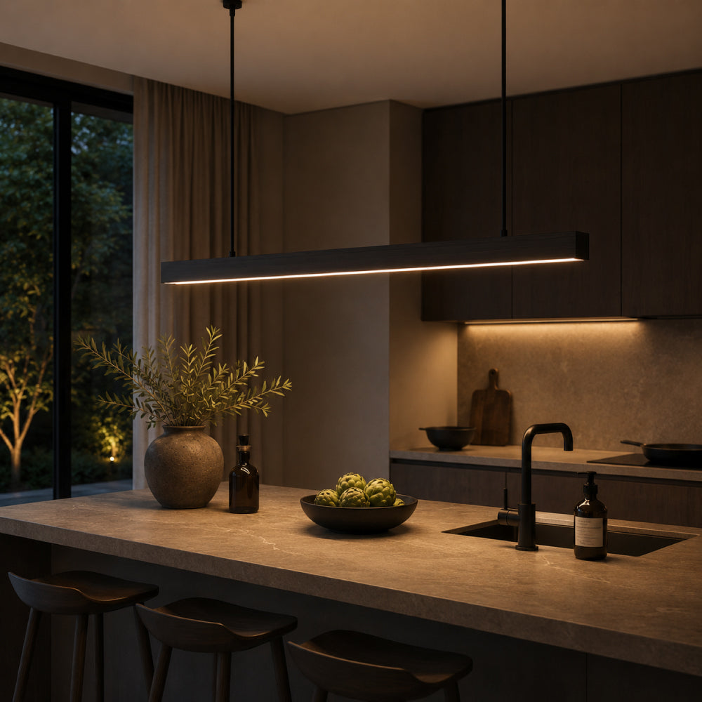 Moderne Metal Pendel Lampe - Dæmpbar, Elegant Design i Sort og Brun 8
