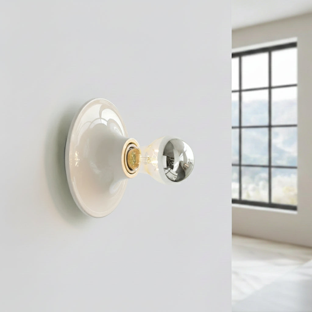 Moderne Væglampe i Lakeret Jern – Integreret LED med Farverig Finish 2