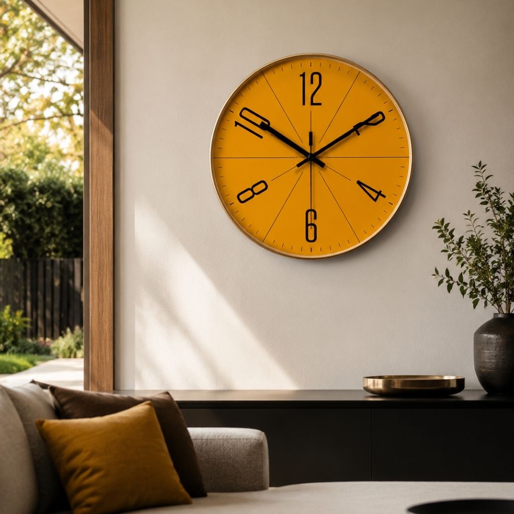 Moderne Vægur – Lydløs Quartz med Abstrakt Design og Flere Størrelser 8