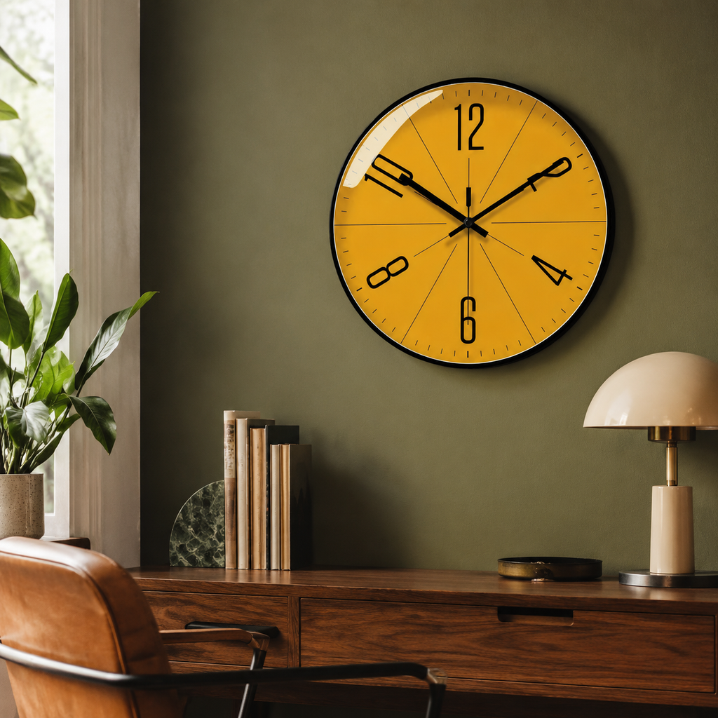 Moderne Vægur – Lydløs Quartz med Abstrakt Design og Flere Størrelser 9