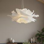 Moderne loftslampe med justerbar højde og blomsterbladdesign til stue – LED belysning 1