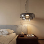 Mundblæst Glaspendel med Lagdelt Skærm 1