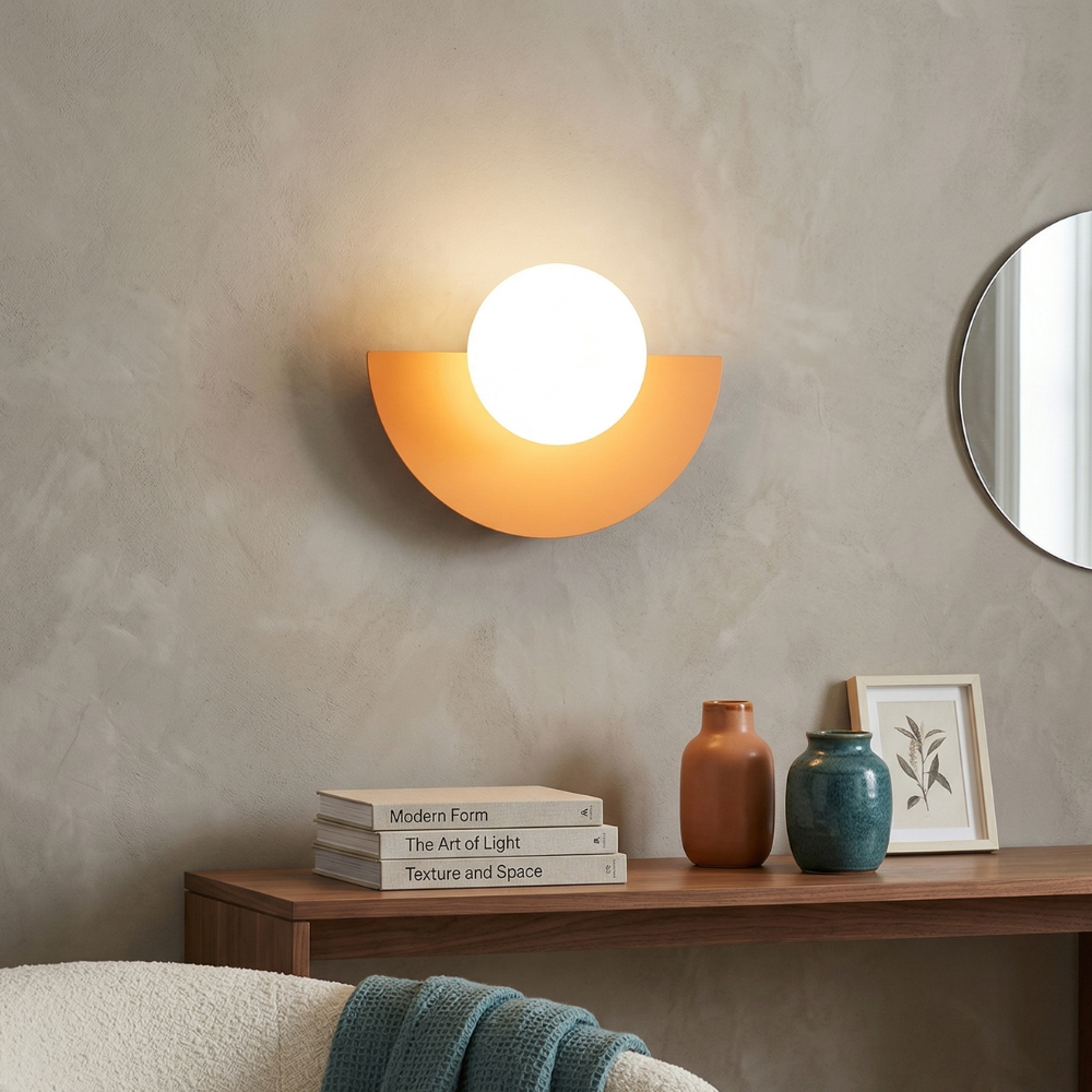 Nordic LED Væglampe - Halvrund Minimalistisk Design 7
