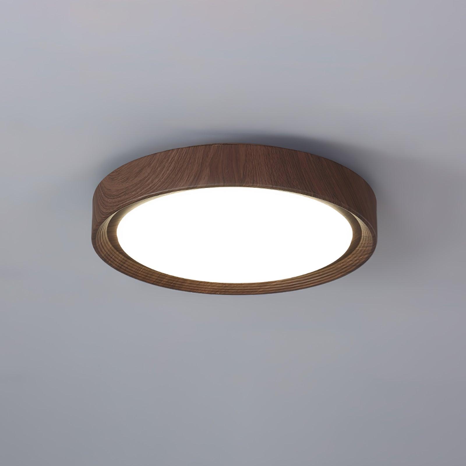 Nordic Loftlampe - Rund Trælook med Akrylfinish 12