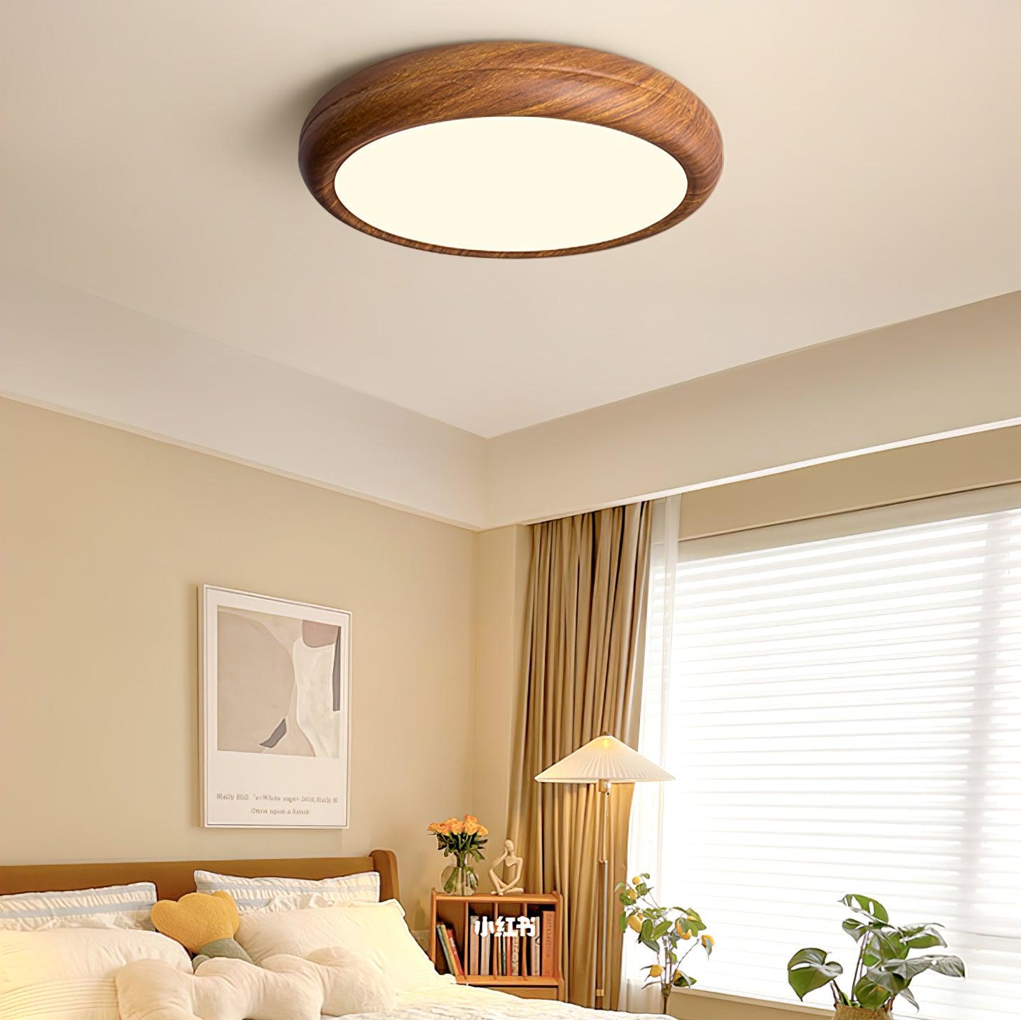 Nordic Loftlampe - Rund Trælook med Akrylfinish 5
