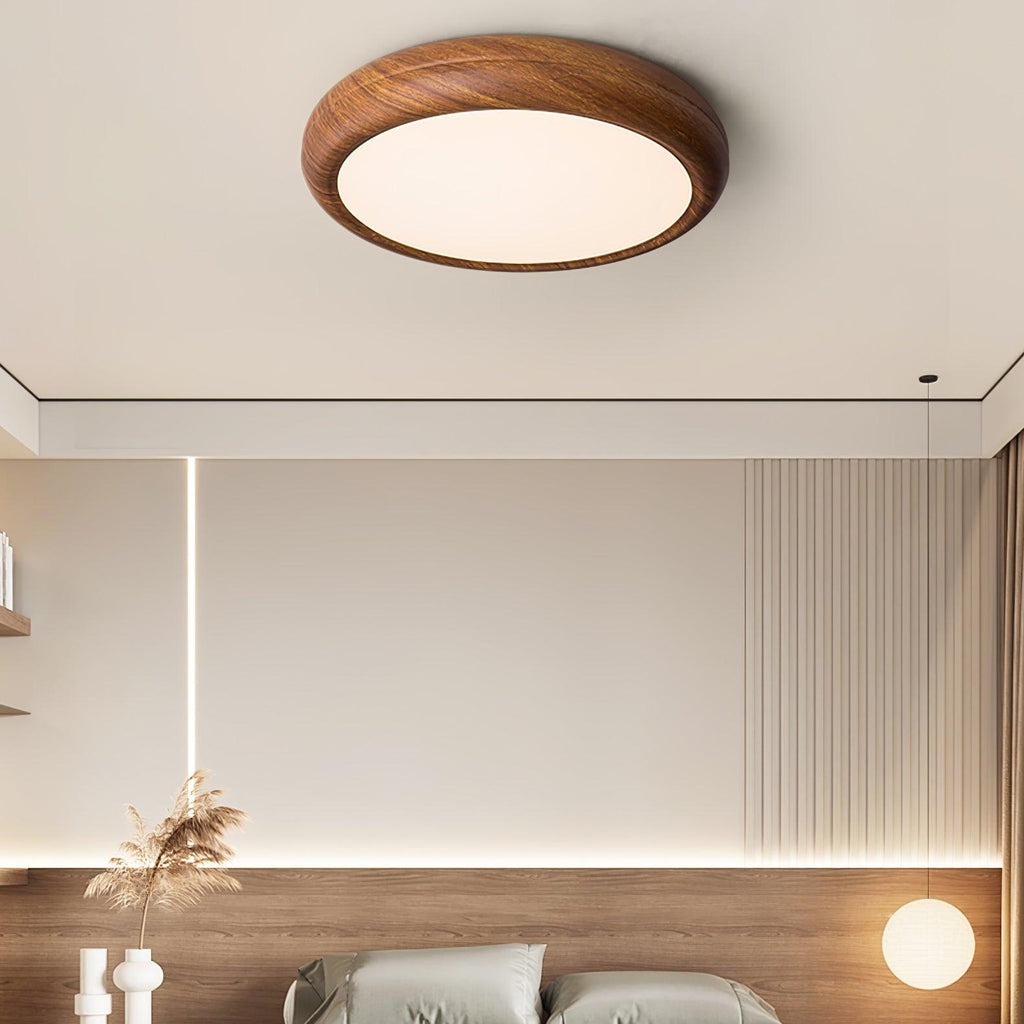 Nordic Loftlampe - Rund Trælook med Akrylfinish 6
