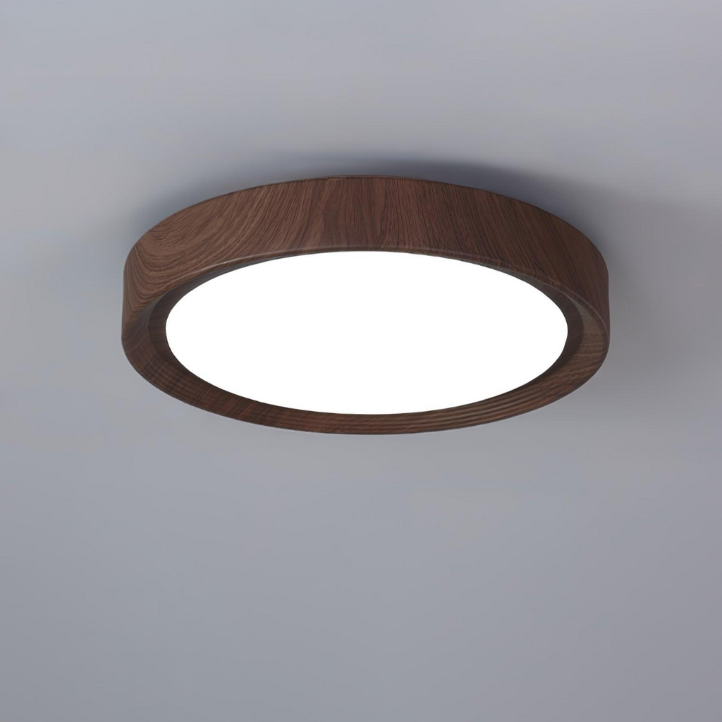 Nordic Loftlampe - Rund Trælook med Akrylfinish 9
