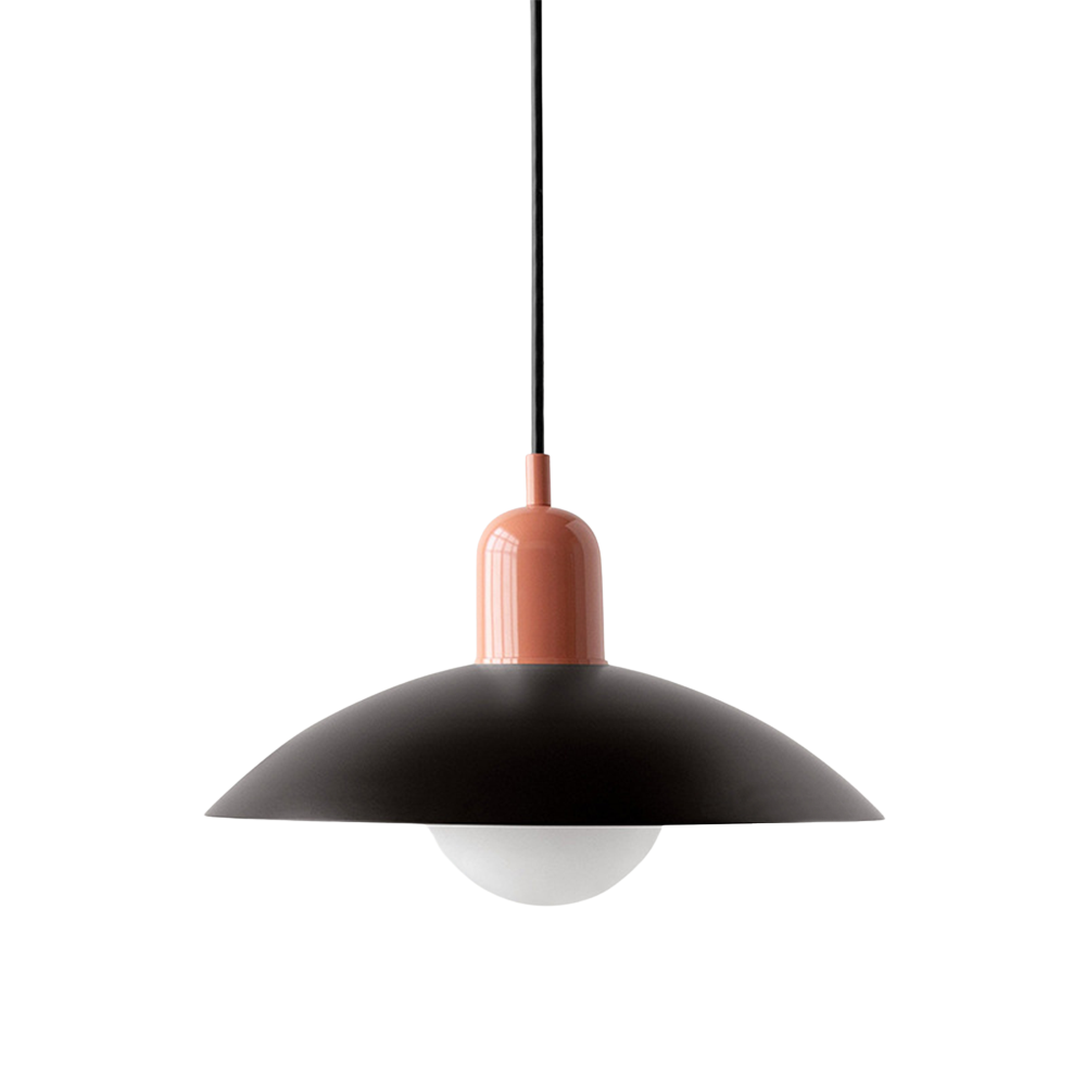 Nordic Loftlampe i Metal - Buet Skærm Justerbar Højde 10
