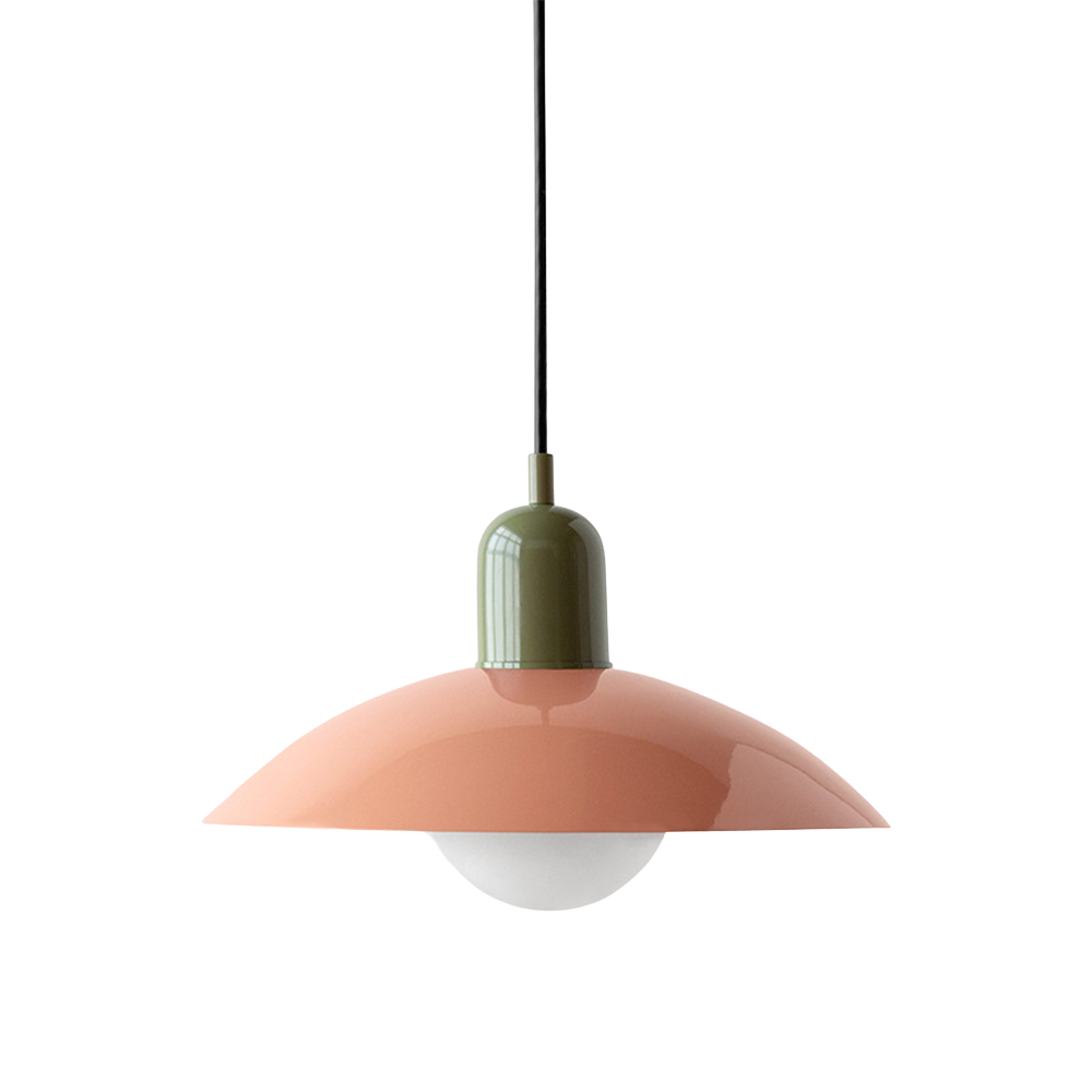 Nordic Loftlampe i Metal - Buet Skærm Justerbar Højde 14
