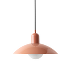 Nordic Loftlampe i Metal - Buet Skærm Justerbar Højde 23