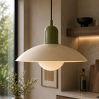 Nordic Loftlampe i Metal - Buet Skærm Justerbar Højde 26