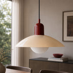 Nordic Loftlampe i Metal - Buet Skærm Justerbar Højde 28