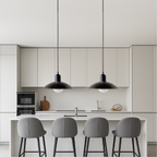 Nordic Loftlampe i Metal - Buet Skærm Justerbar Højde 4
