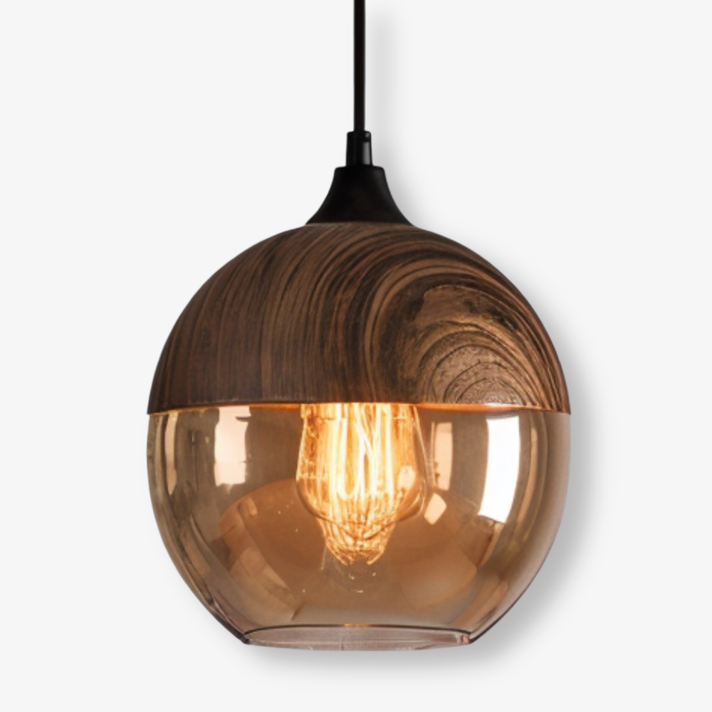 Nordisk Loftlampe – Retro Glasdesign med Justerbar Højde og Hygge Belysning 0