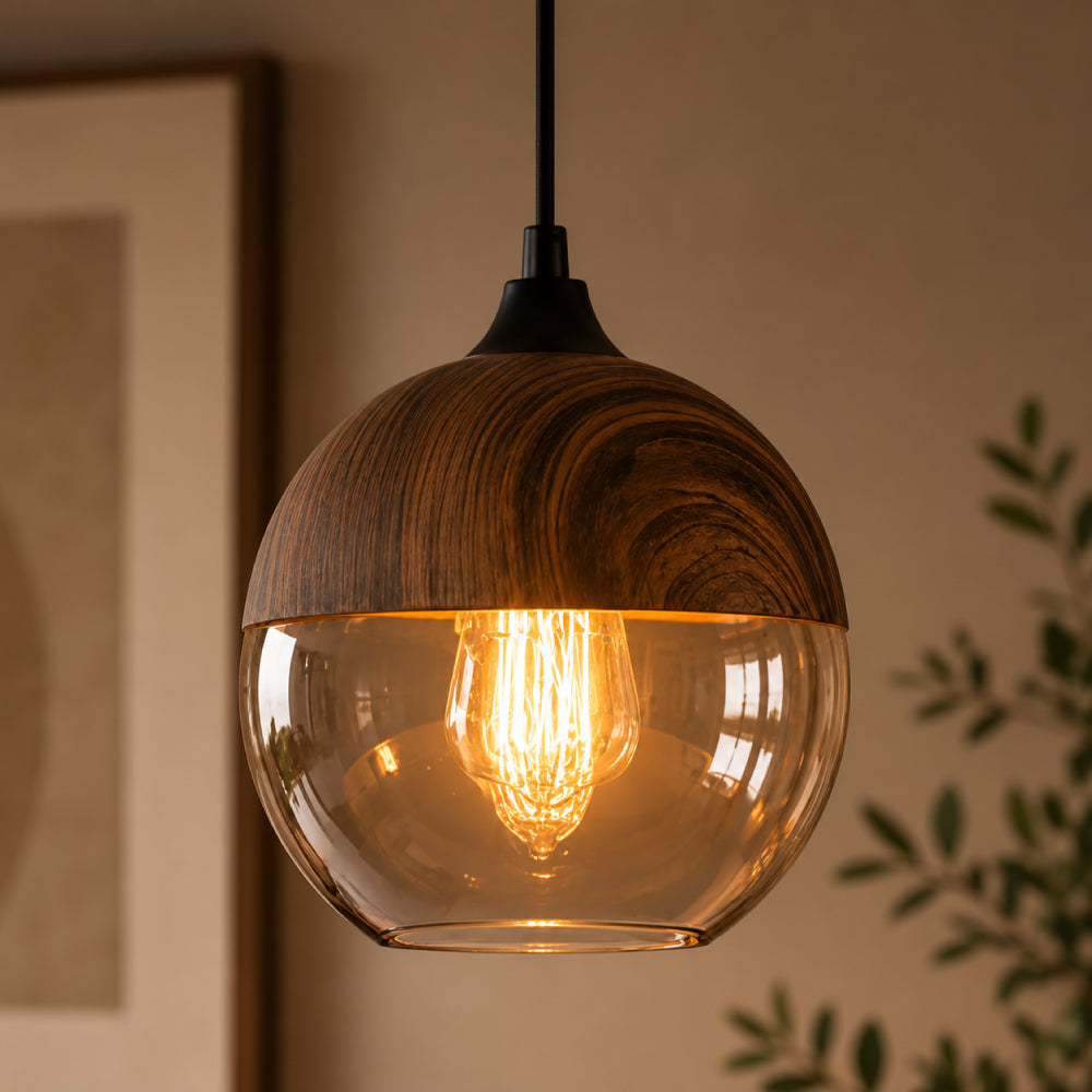 Nordisk Loftlampe - Retro Glasdesign med Justerbar Højde og Hygge Belysning 10