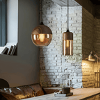 Nordisk Loftlampe – Retro Glasdesign med Justerbar Højde og Hygge Belysning 4