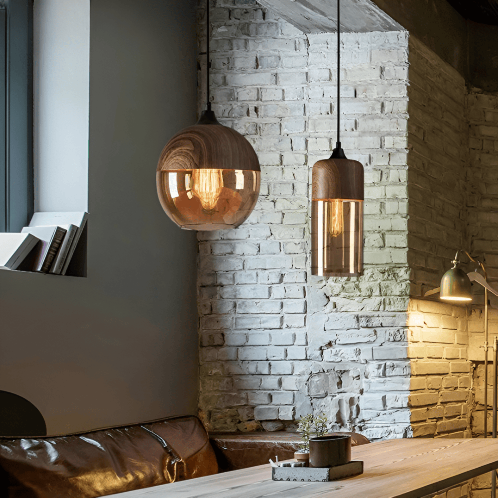 Nordisk Loftlampe – Retro Glasdesign med Justerbar Højde og Hygge Belysning 4