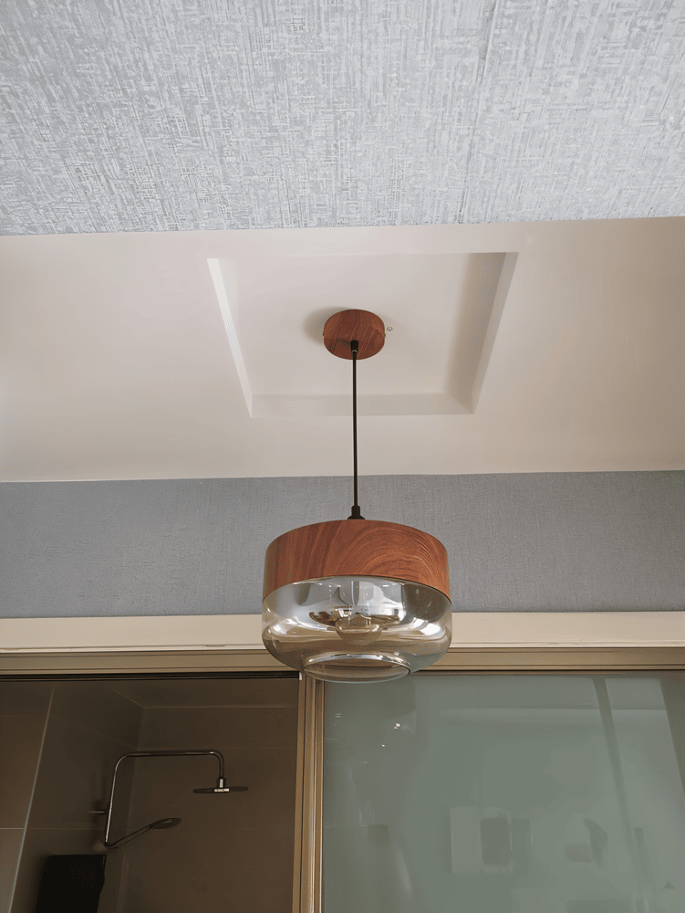 Nordisk Loftlampe – Retro Glasdesign med Justerbar Højde og Hygge Belysning 5