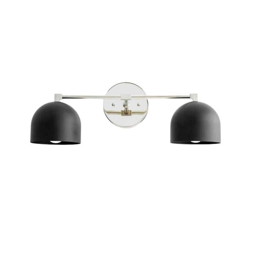 Nordisk Metal Væglampe – Dyb Rund Design i Mat Sort til Elegant Belysning 11