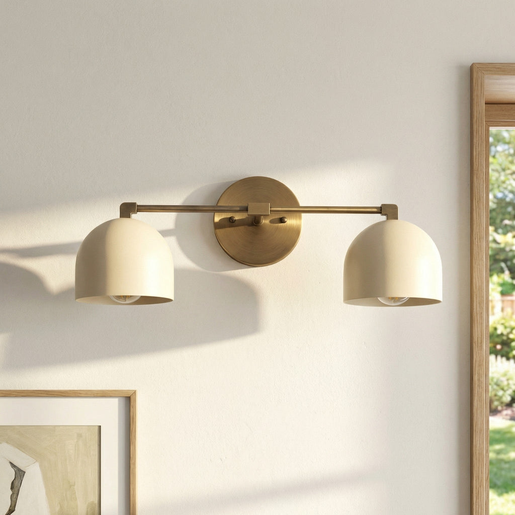 Nordisk Metal Væglampe – Dyb Rund Design i Mat Sort til Elegant Belysning 4