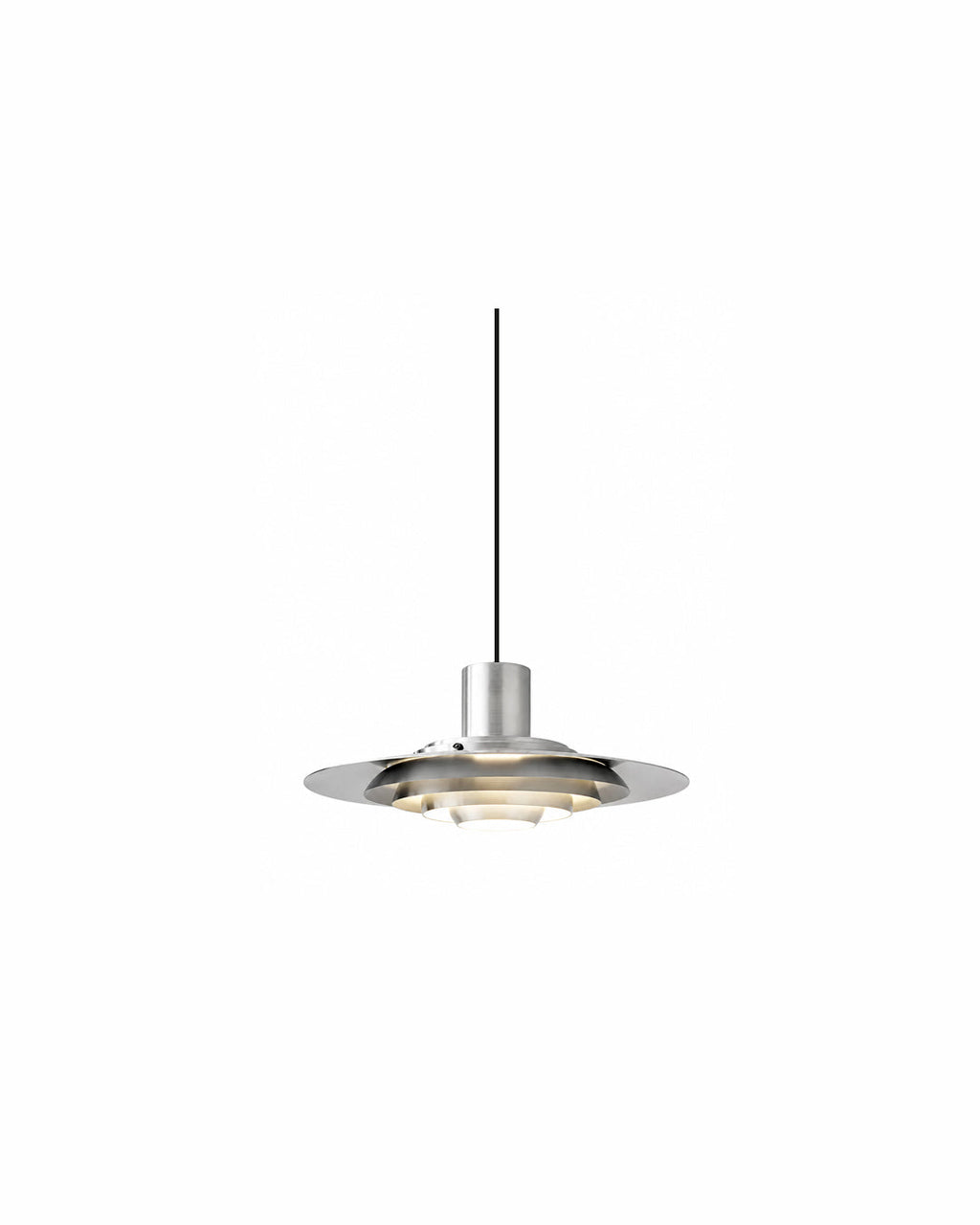 Nordisk Pendel Lampe - Lagdelt Design i Aluminium 1
