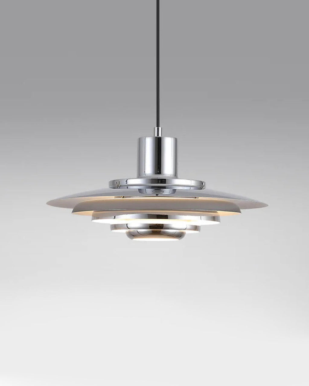 Nordisk Pendel Lampe - Lagdelt Design i Aluminium 7
