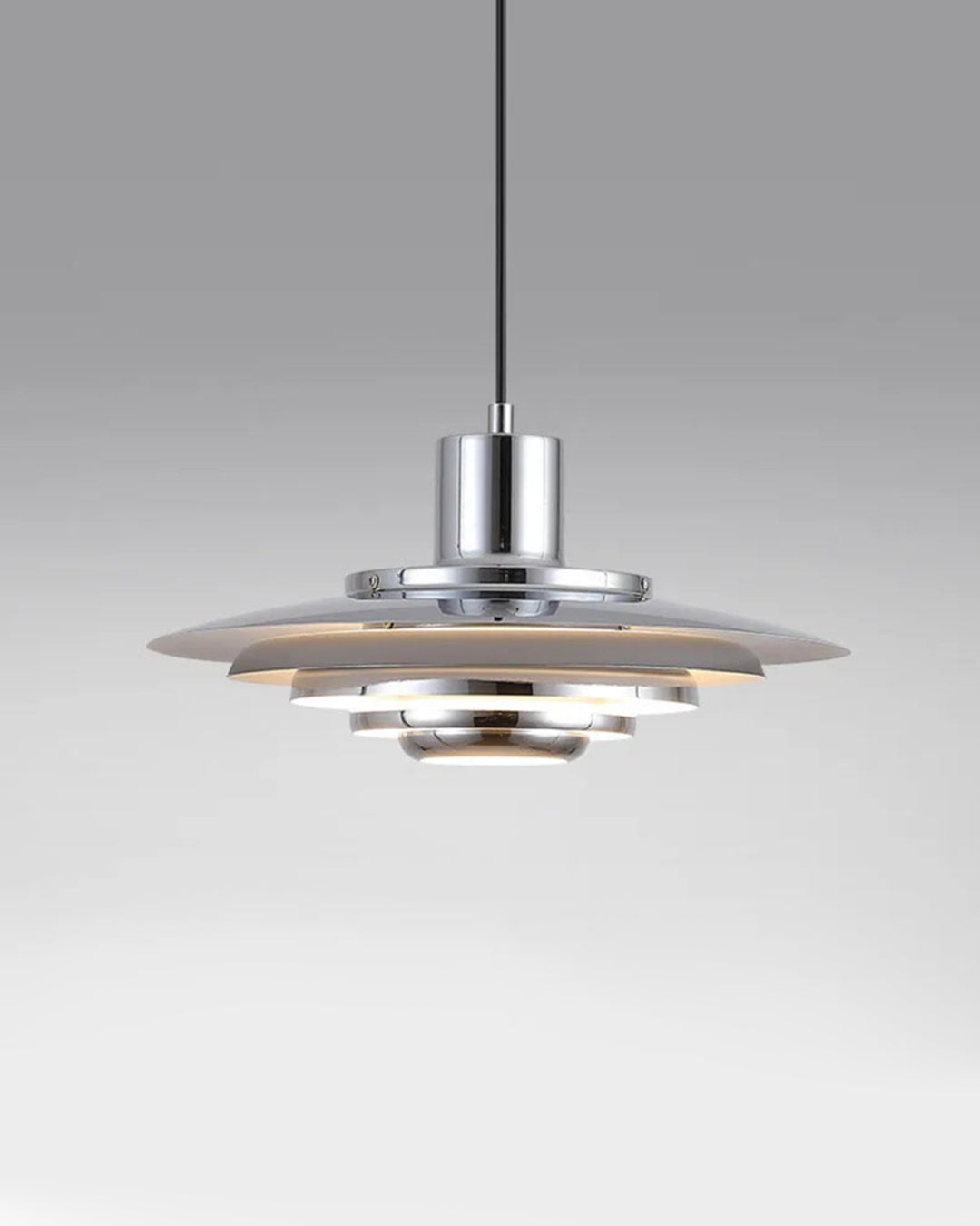 Nordisk Pendel Lampe - Lagdelt Design i Aluminium 7
