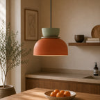 Nordisk Pendel Lampe til Spisebord - Farverige Skåle i Lagdelt Design 0
