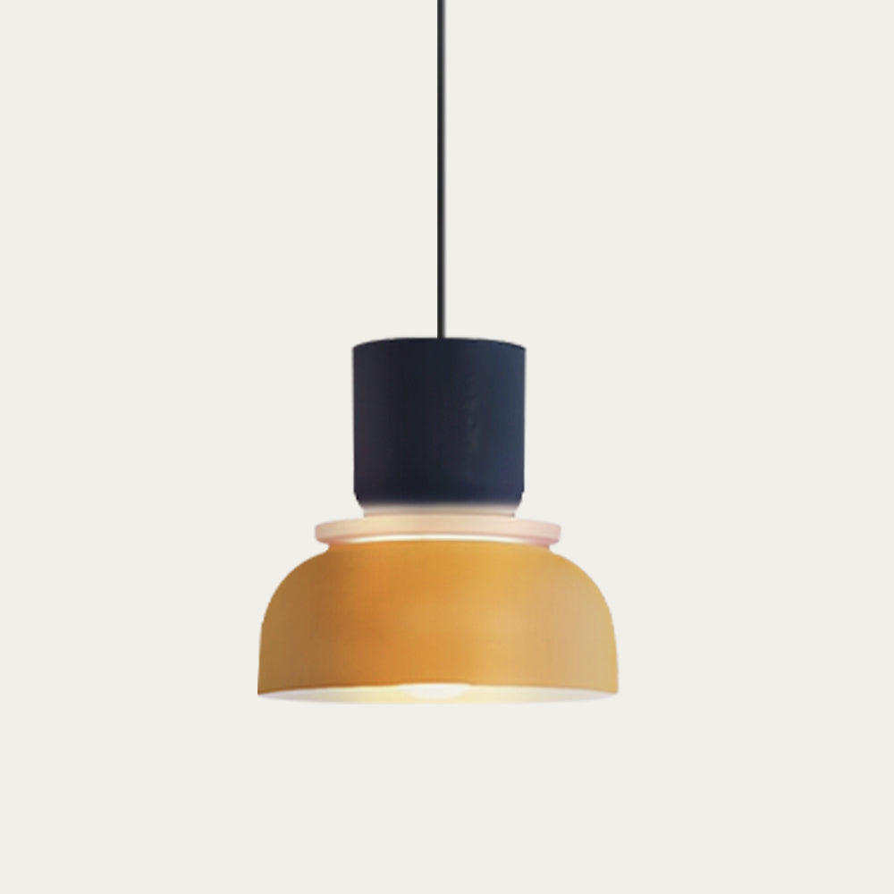 Nordisk Pendel Lampe til Spisebord - Farverige Skåle i Lagdelt Design 12