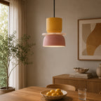 Nordisk Pendel Lampe til Spisebord - Farverige Skåle i Lagdelt Design 2

