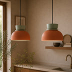 Nordisk Pendel Lampe til Spisebord - Farverige Skåle i Lagdelt Design 4
