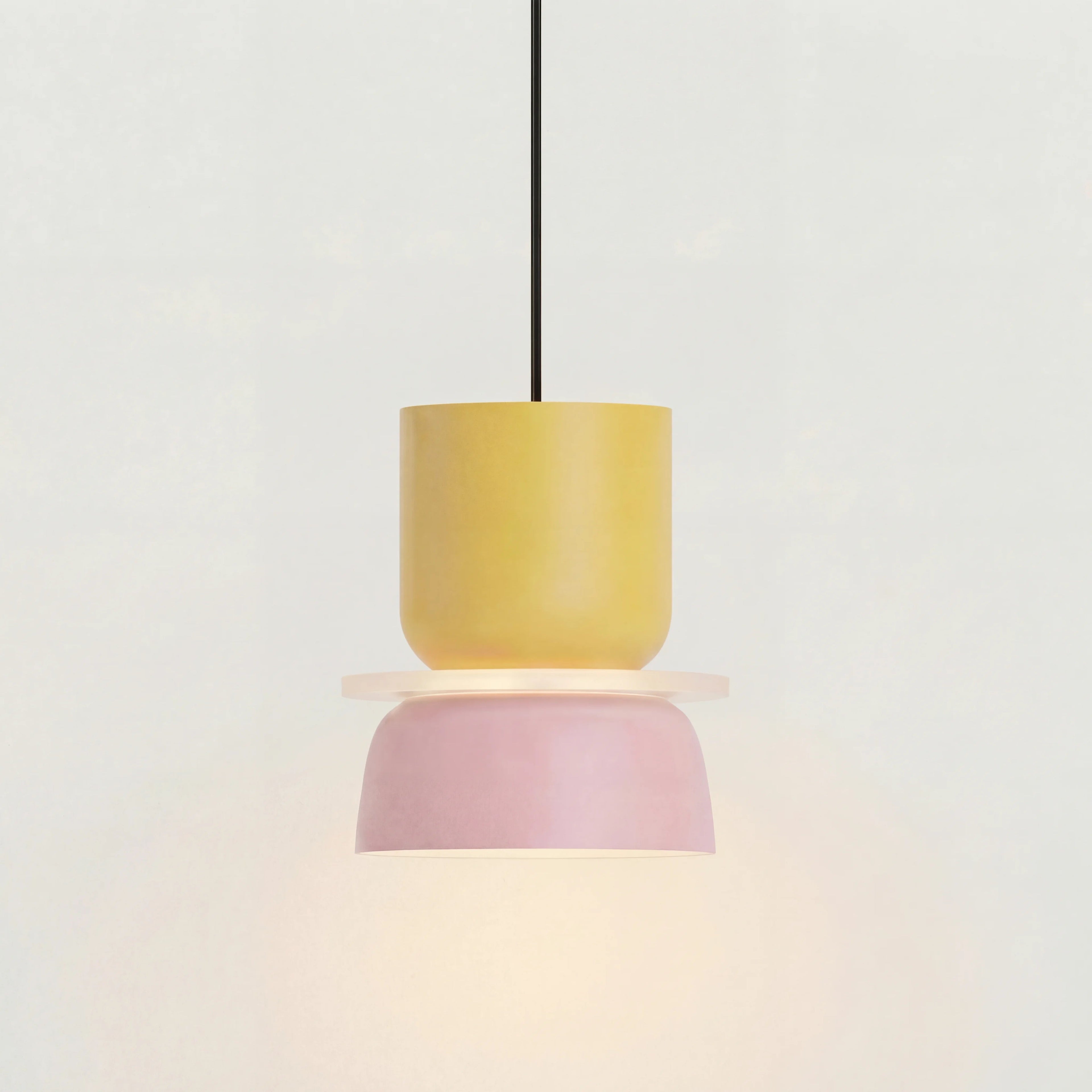 Nordisk Pendel Lampe til Spisebord - Farverige Skåle i Lagdelt Design 6
