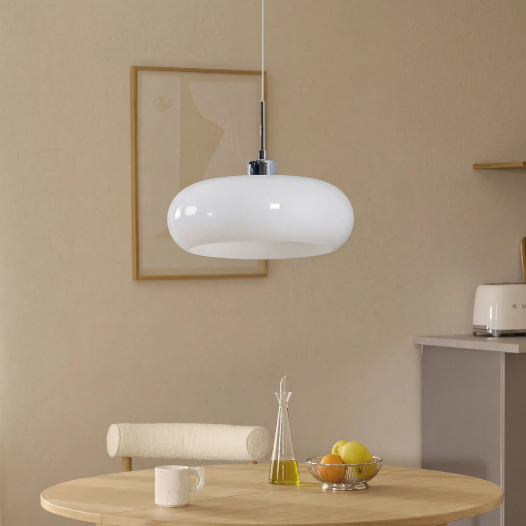 Nordisk Retro Bauhaus Pendel Lampe - Elegant Glasdesign til Belysning 3
