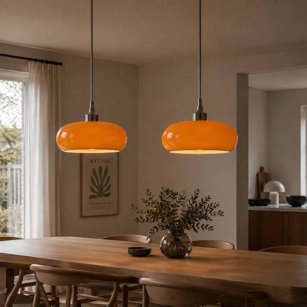 Nordisk Retro Bauhaus Pendel Lampe - Elegant Glasdesign til Belysning 31