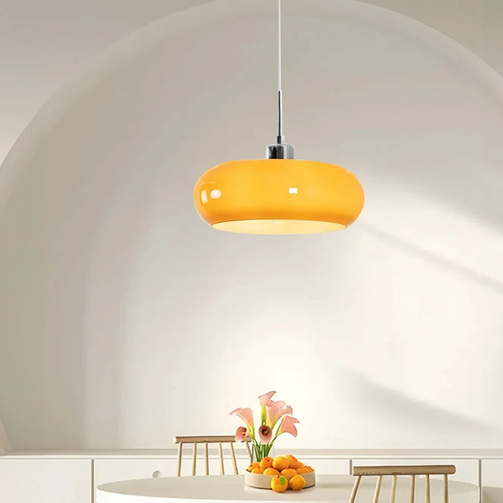 Nordisk Retro Bauhaus Pendel Lampe - Elegant Glasdesign til Belysning 5
