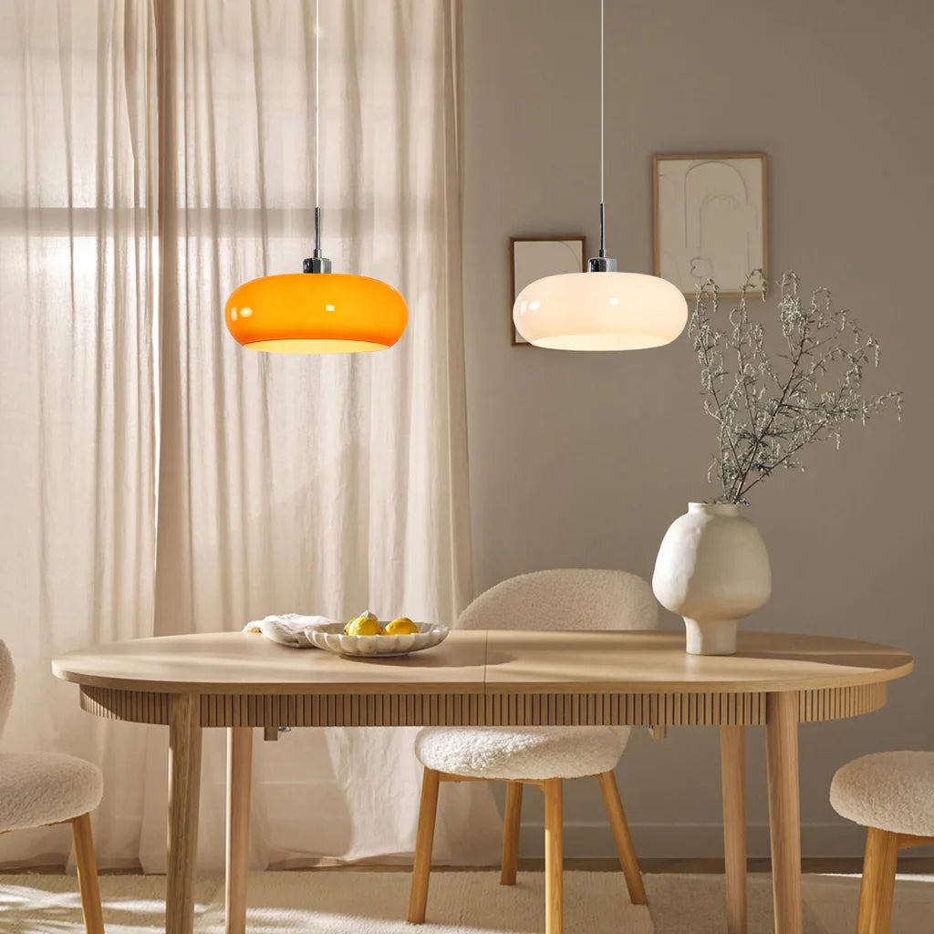 Nordisk Retro Bauhaus Pendel Lampe - Elegant Glasdesign til Belysning 6
