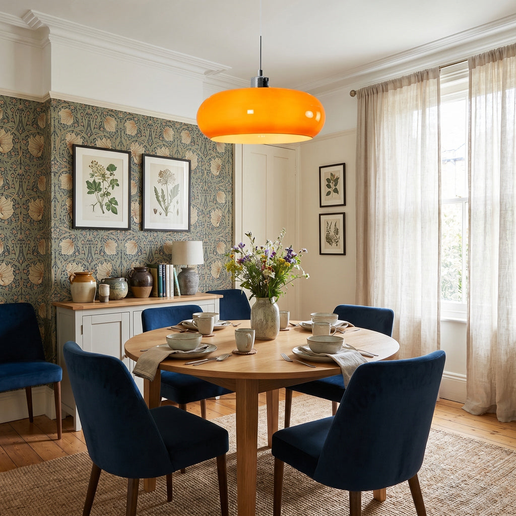 Nordisk Retro Bauhaus Pendel Lampe - Elegant Glasdesign til Belysning 7
