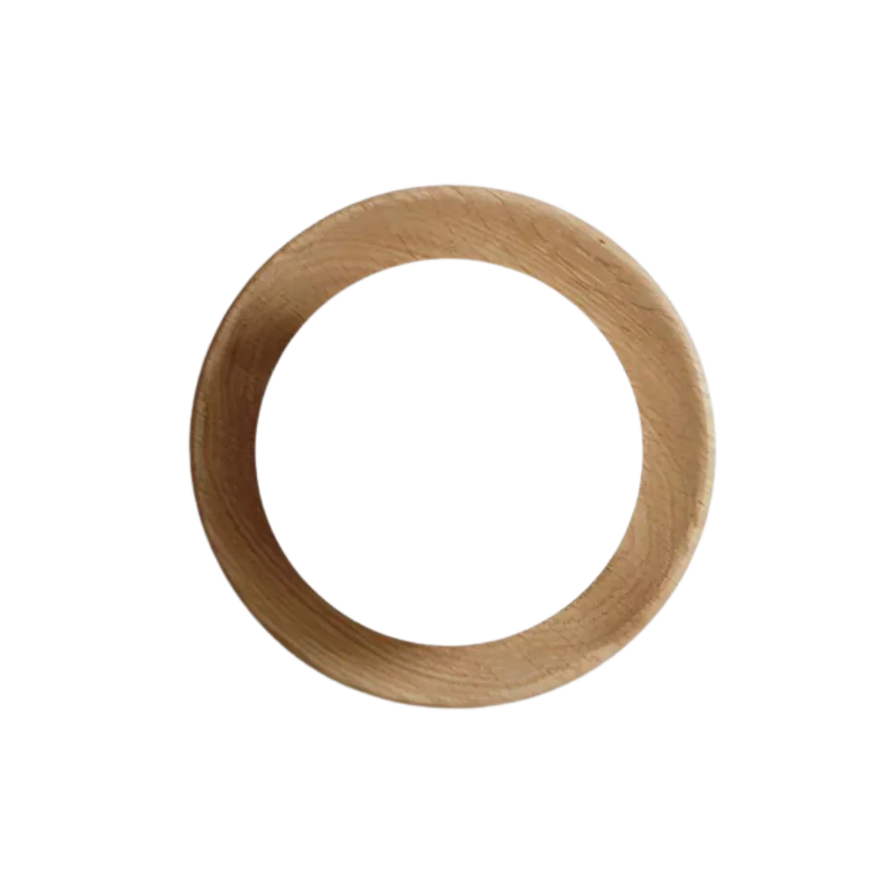 Nordisk Væglampe i Naturtræ – Minimalistisk Design med Blød Belysning 3