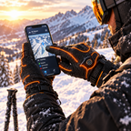Opvarmede Skihandsker med Touchscreen-Funktion