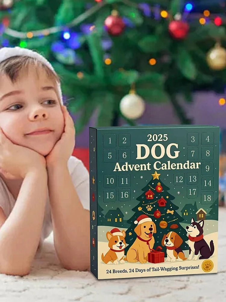 Julekalender til Hunde med 24 Legetøj – Nedtælling til Jul med Plys- & Gummilegetøj, uden Godbidder