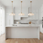 Pendel Lampe Antik Guld - Tidløs Alabaster Skærm med Blødt Lys 4
