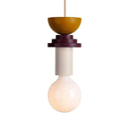 Pendel Lampe i Asketræ - Geometrisk Design med Justerbare Farver 18