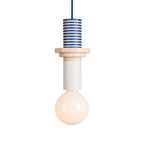 Pendel Lampe i Asketræ - Geometrisk Design med Justerbare Farver 24