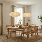 Pendel Lampe i Bomuldspapir - Ovalt Lanternedesign 6