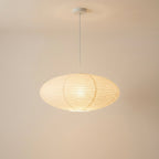 Pendel Lampe i Bomuldspapir - Ovalt Lanternedesign 8
