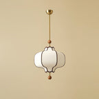 Pendel Lampe i Lanternestof – Klassisk Design med Blødt og Diffust Lys 0