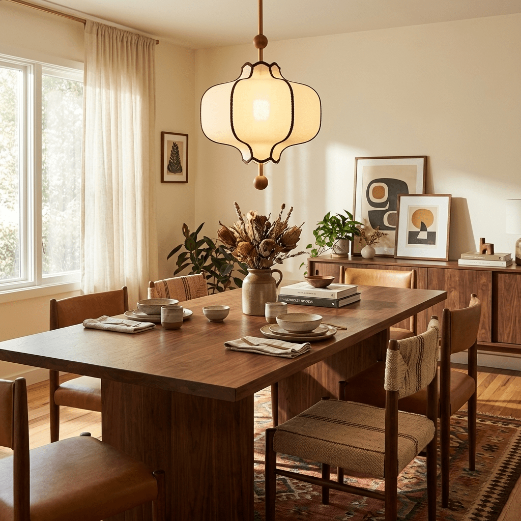 Pendel Lampe i Lanternestof – Klassisk Design med Blødt og Diffust Lys 4